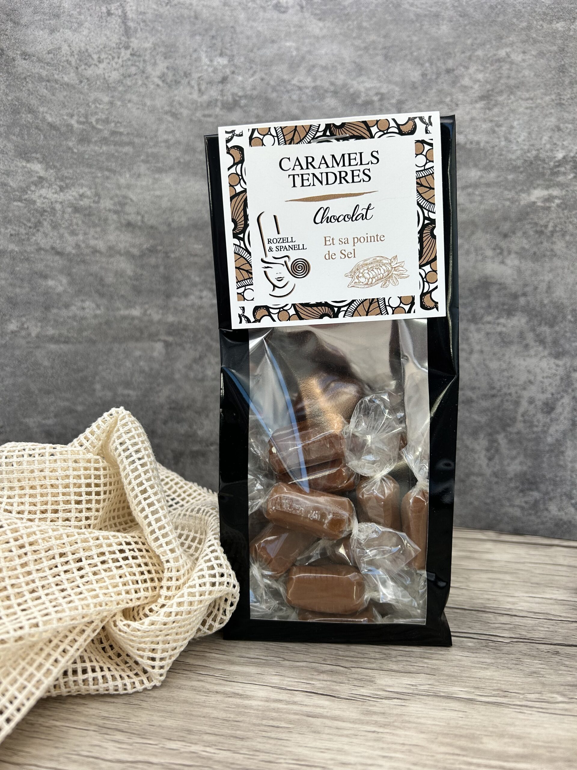 Bonbons de caramels tendres - chocolat